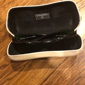 Channel dark green sunglasses